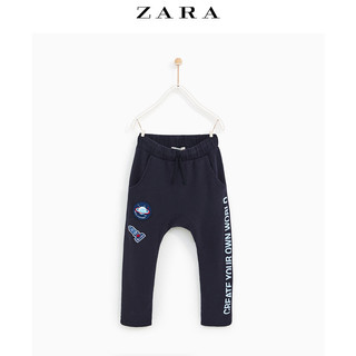 ZARA  男童 星空系列 印字绒布裤