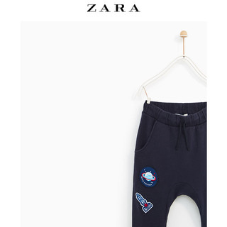 ZARA  男童 星空系列 印字绒布裤