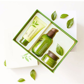 innisfree 悦诗风吟 小绿瓶精华套装 精华80ml+洗面奶30ml+面霜20ml