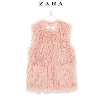 ZARA 03791704620 儿童人造皮草背心