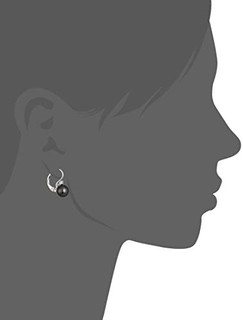 Amazon Collection GH09-76EWHITE 纯银镶钻珍珠耳钉