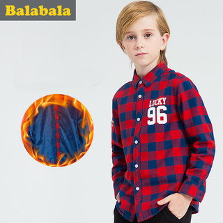  Balabala 巴拉巴拉 男童加绒衬衫