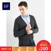 Gap 盖璞 843008 美利奴纯羊毛V领开衫
