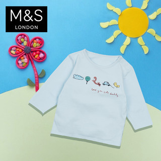 M&S 马莎 儿童纯棉长袖T恤