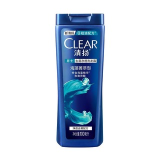 CLEAR 清扬 男士去屑净透洗发水套装 海藻菁萃型 750ml*2瓶+100ml*2瓶