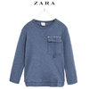 ZARA  03231220400 纯色口袋细节长袖T恤 