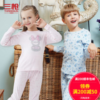 三枪  迪士尼 中大童 薄款保暖内衣