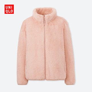 UNIQLO 优衣库 女童 长绒摇粒绒拉链茄克