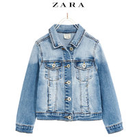 ZARA 童装女童 基本款长袖牛仔外套 04433604400