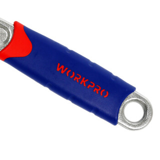 WORKPRO 万克宝 W072009N 红蓝双色套柄活扳手  8英寸（21cm）