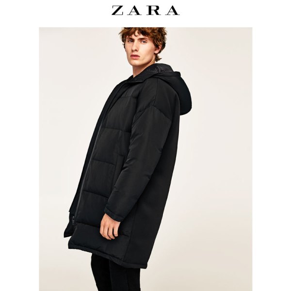 商品zara 04341508800 男士长款羽绒服