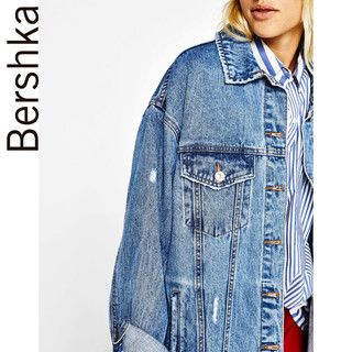 Bershka 01142916400 女士方领外套