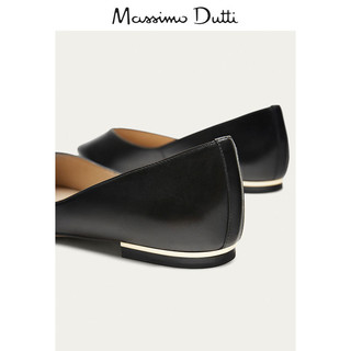 Massimo Dutti 16610221800 女士真皮芭蕾鞋