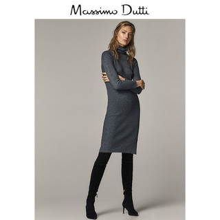 Massimo Dutti 06694401802 女款罗纹连衣裙 