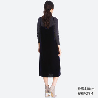 UNIQLO 优衣库 400578 丝绒吊带连衣裙