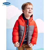 Old Navy 老海军 775111 休闲拉链拼色连帽棉服