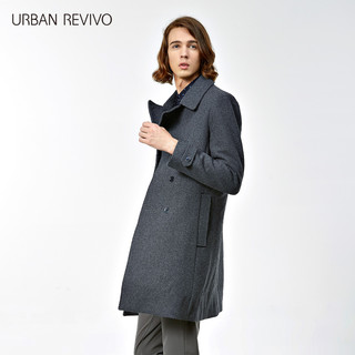 URBAN REVIVO  MFS2R1GB2003 男士羊毛混纺外套