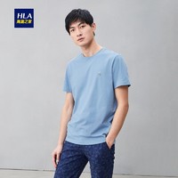 HLA/海澜之家可乐绣标短袖T恤舒适圆领短T男