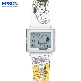 EPSON 爱普生 Smart Canvas 史努比 查理布朗 W3-PN30140 智能腕表