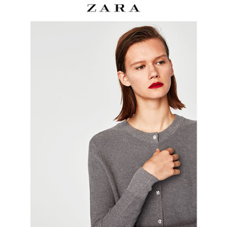 ZARA  女装 人造宝石纽扣开襟针织衫 09659100802