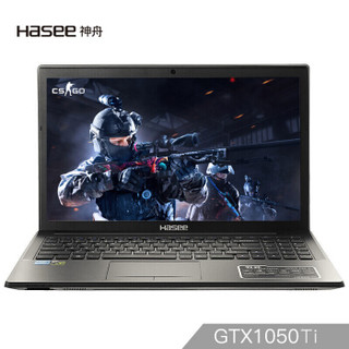 Hasee 神舟 战神 K680E-G4E3 游戏本（G4600、8GB、1TB+128GB、GTX1050Ti 4G）