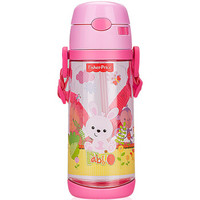 Fisher-Price 费雪 儿童带盖吸管水杯 550ml 