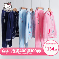 凯蒂猫 Hello Kitty 儿童天鹅绒套装