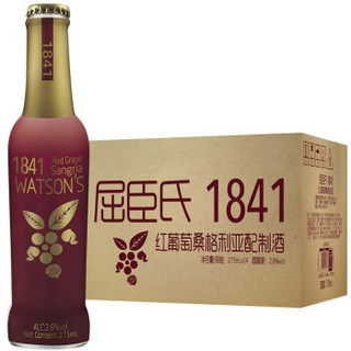 Watsons 屈臣氏 1841 红葡萄桑格利亚（含酒精饮料）275ml*24瓶 (275ml*24瓶)