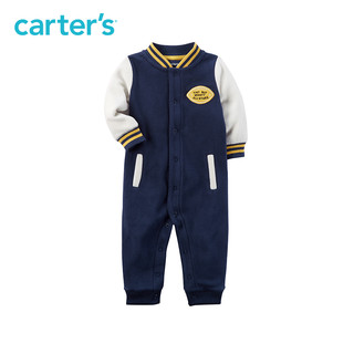 Carter's 118H381-1 男童棒球服款摇粒绒连体衣 