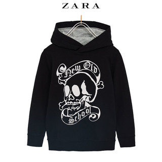 ZARA 童装男童 连帽绒布运动衫