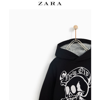 ZARA 童装男童 连帽绒布运动衫