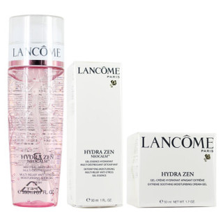 LANCOME 兰蔻 水分缘舒缓套装 3件套(凝霜50ml+精华30ml+啫喱200ml)