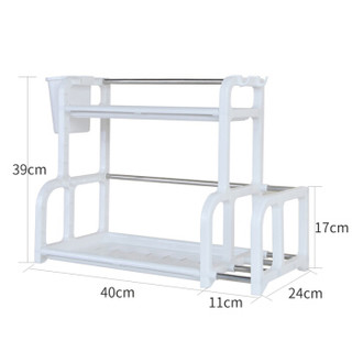 美达斯 13536 厨房置物架 白色