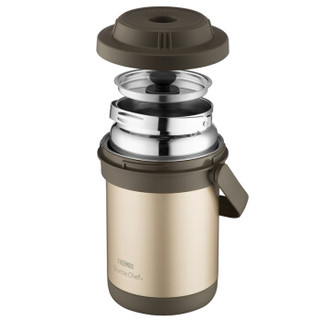 THERMOS 膳魔师 真空不锈钢焖烧锅免火炖锅TCRA-1800 TCRA-1800-金色-1.8L