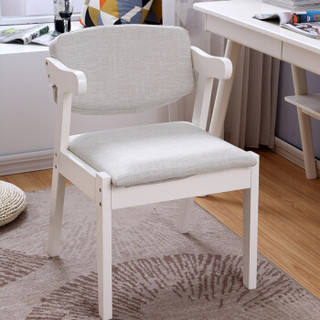 一米色彩 北欧风格实木书桌 1.2m + 椅子