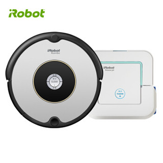  iRobot Roomba 601+Braava Jet 241 擦扫机器人2件套