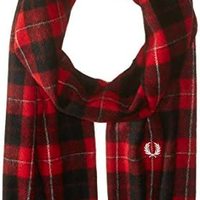 FRED PERRY Cunningham Tartan 男士羊绒羊毛混纺围巾