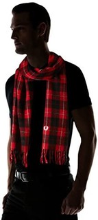 FRED PERRY Cunningham Tartan 男士羊绒羊毛混纺围巾