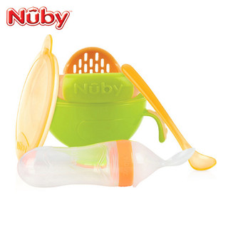 Nuby 努比 婴儿辅食喂食器+儿童辅食研磨碗套装