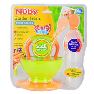 Nuby 努比 婴儿辅食喂食器+儿童辅食研磨碗套装