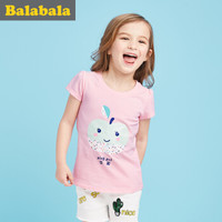 Balabala 巴拉巴拉 女童短袖T恤