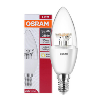 OSRAM 欧司朗 E14小螺口LED灯泡 3W 烛泡