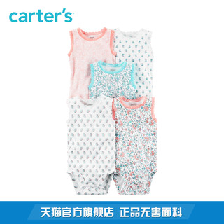 Carter's 126G659 蕾丝背心连体衣 5件装