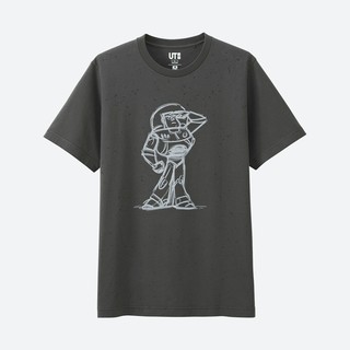 UNIQLO 优衣库 193278 U系列 REFLECTIVE PRINT 男士反光印花T恤