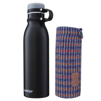 contigo 康迪克 不锈钢运动杯 600ml 黑色