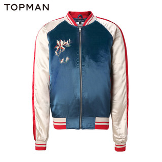 TOPMAN 64K47LBLE 男士刺绣飞行员夹克