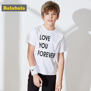  Balabala 巴拉巴拉 儿童T恤短袖 100cm 桃红