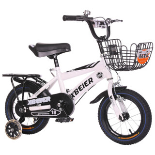  XBEIER 12寸 儿童车自行车 珍珠白