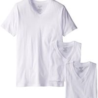 Original Penguin 男款 V领 T恤3件套装  白色 Ｍ码