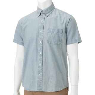 MUJI 无印良品 M6SC418 男士短袖衬衫